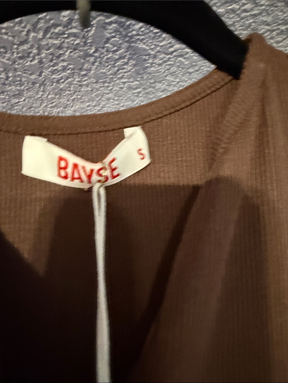 Bayse Ribbed Brown Tank Bodysuit - Picture 5 of 5